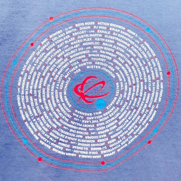 Movement Detroit Music Festival 2014 artists lineup shirt blue - Picture 3 of 5